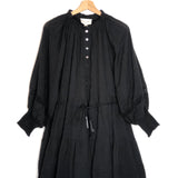 Black MEADOW Organic Cotton Lace-trimmed Long Sleeves Mini Dress / CLEOBELLA - Size S