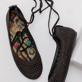 Black Mesh Cotton Ballerines - model POEME / CHRISTIAN DIOR - Size 37