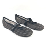 Black Mesh MODESTY-M Buckle Strap Ballerinas / FOZAZA X STEVE MADDEN - Size 40