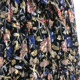 Black Metallic JESSY Floral Printed Maxi Dress / BA&SH - Size 0