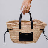 Natural/Black CADIX Mini Straw Bag / ISABEL MARANT