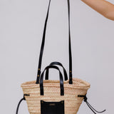 Natural/Black CADIX Mini Straw Bag / ISABEL MARANT