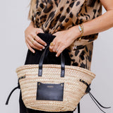 Natural/Black CADIX Mini Straw Bag / ISABEL MARANT