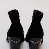 Black MOLLY Suede Ankle Boots / ZADIG & VOLTAIRE - Size 38