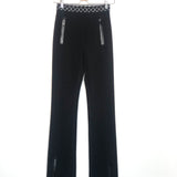 Black Monogram Elastic Belt Straight-leg Pants / LOUIS VUITTON - Size 36