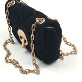 Black NANO MOON Suede Shoulder Bag / VANESSA BRUNO - One Size