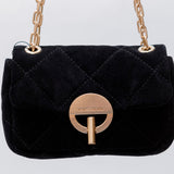 Black NANO MOON Suede Shoulder Bag / VANESSA BRUNO - One Size
