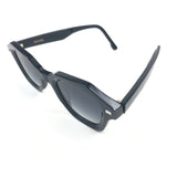Black NIKKI 90's Geometric Frame Sunglasses / RENDEL