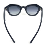 Black NIKKI 90's Geometric Frame Sunglasses / RENDEL