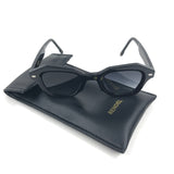 Black NIKKI 90's Geometric Frame Sunglasses / RENDEL