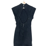 Black NINA Open Back Denim Mini Dress / ISABEL MARANT - Size 36