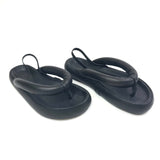 Black ORENE Leather Flatform Thong Sandals / ISABEL MARANT - Size 37