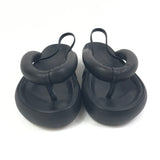 Black ORENE Leather Flatform Thong Sandals / ISABEL MARANT - Size 37