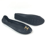 Black OXFORD Leather Ballet Flats / LOUIS VUITTON - Size 39.5