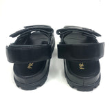 Black Padded Nappa Leather Sandals / PRADA - Size 36