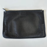 Black Perforated Leather POPOCHE L Clutch / JEROME DREYFUSS