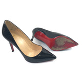 Black PIGALLE 100 Patent Leather Pumps / CHRISTIAN LOUBOUTIN - Size 40.5