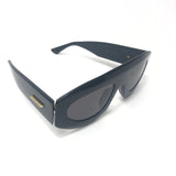 Black Pilot Mask Sunglasses / BOTTEGA VENETA