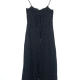 Black Polka Dots Crepe Lace-trimmed Thin Straps Jumpsuit / ZIMMERMANN - Size 0