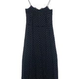 Black Polka Dots Crepe Lace-trimmed Thin Straps Jumpsuit / ZIMMERMANN - Size 0