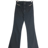 Black PRAMAST Denim Flared Jeans / MAJE - Size 36