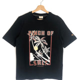 Black Printed Crewneck Short Sleeves Tee / SCOTCH & SODA - Size S