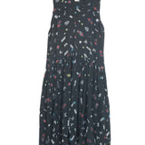 Black Printed Sleeveless Maxi Dress / STELLA H - Size S/M