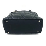 Black Quilted Coated Canvas Paris Biarritz PM Tote Bag / CHANEL