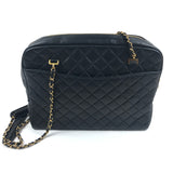 Black Quilted Timeless Lambskin Leather Tote Bag / CHANEL