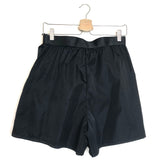 Black Re-Nylon Gabardine Shorts with  Belt and Bag-like Pocket / PRADA - Size 36