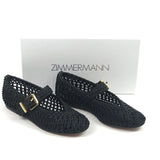 Black REEF Braided Raffia Mary Jane Flats / ZIMMERMANN - Size 38