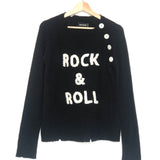 Black REGLIS BIS Rock & Roll Cashmere Sweater / ZADIG & VOLTAIRE - Size S