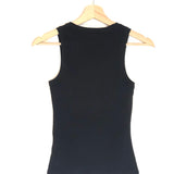 Black Ribbed Logo Tank Top / LOEWE - Size XS