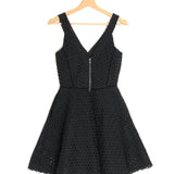 Black RINGO Wave Lace and Flare Dress / MAJE - Size 1