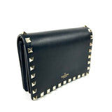 Black ROCKSTUD Mini Chain Crossbody Bag / VALENTINO