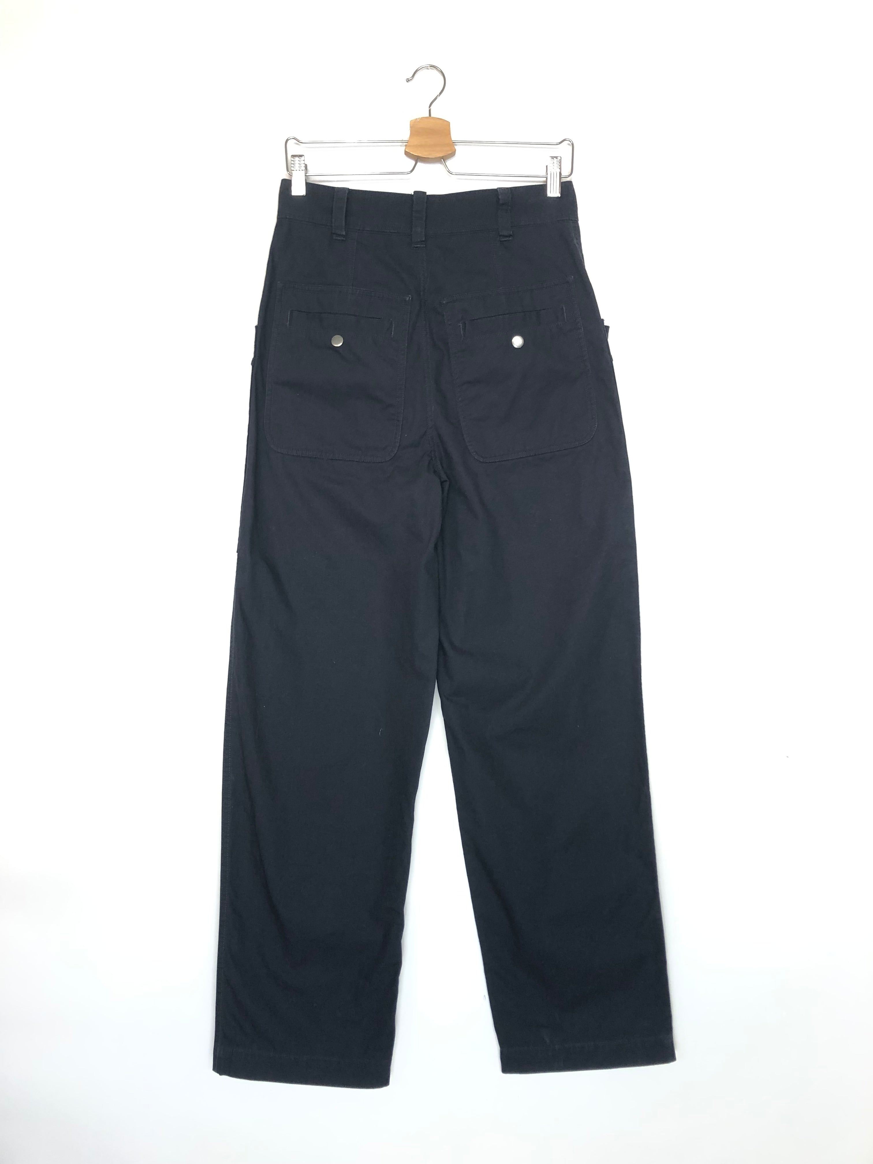 Black pants on a white background