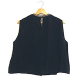 Black RUSS Something Ethnic Sleeveless Top / ISABEL MARANT - Size 38