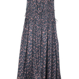 Black Russet Leaf THE GUILIA Silk Maxi Dress / ASCENO - Size M