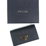 Black SAFFIANO Leather Cardholder / PRADA