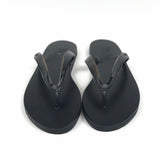 Black SAIONARA Jelly PVC Flip Flops / ANCIENT GREEK SANDALS - Size 38