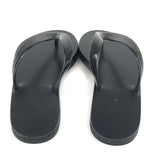 Black SAIONARA Jelly PVC Flip Flops / ANCIENT GREEK SANDALS - Size 38