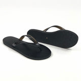 Black SAIONARA Jelly PVC Flip Flops / ANCIENT GREEK SANDALS - Size 38