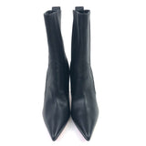 Black SANTIGAG 85 Leather Heel Ankle Boots / CHRISTIAN LOUBOUTIN - Size 40.5