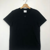 Black Short Sleeves Cotton Tee / COURREGES - Size 2