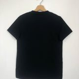 Black Short Sleeves Cotton Tee / COURREGES - Size 2