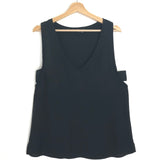 Black Silk Fluid Sleeveless Top / THEORY - Size M