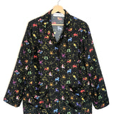 Black Silk Zodiac Pixel Long Sleeves Shirt / CHRISTIAN DIOR - Size 38