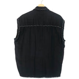 Black Sleeveless Studded Shirt / THE KOOPLES SPORT - Size 4