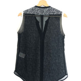 Black Sleeveless Top with Transparent Back / SANDRO - Size 1