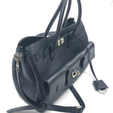 Black Smooth Calfskin Small Bel Air Carryall Bag / BALENCIAGA